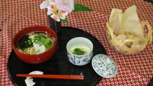 うどん・茶碗蒸し・クッキー